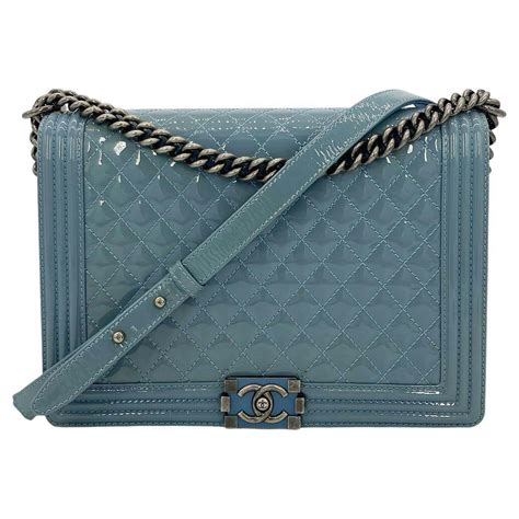 chanel bags baby blue|Chanel boy small quilted bag.